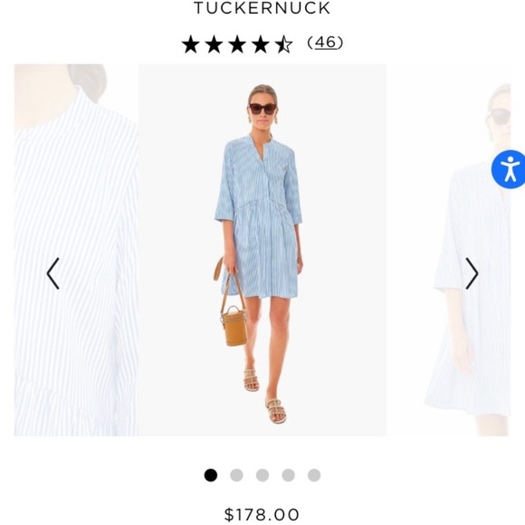 Tuckernuck Dresses & Skirts - Tuckernuck Blue Striped Button-down Dress